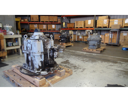 Received Gearboxes to be Inspected and Rebuilt